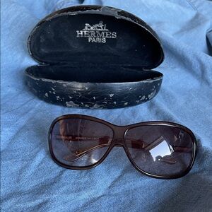 Hermès Tortoise Shell Sunglasses